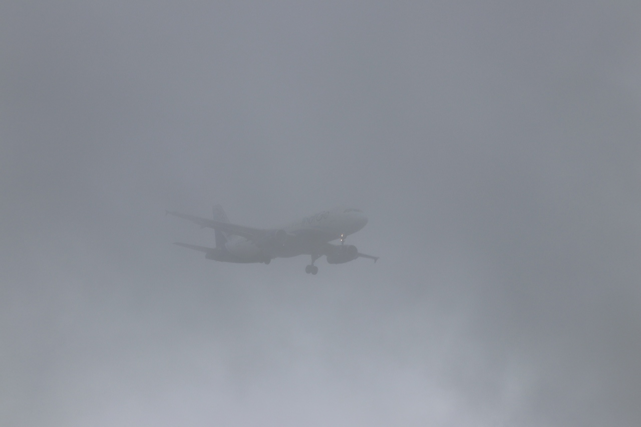 Туман, окутавший Абакан, мешает приземляться самолетам