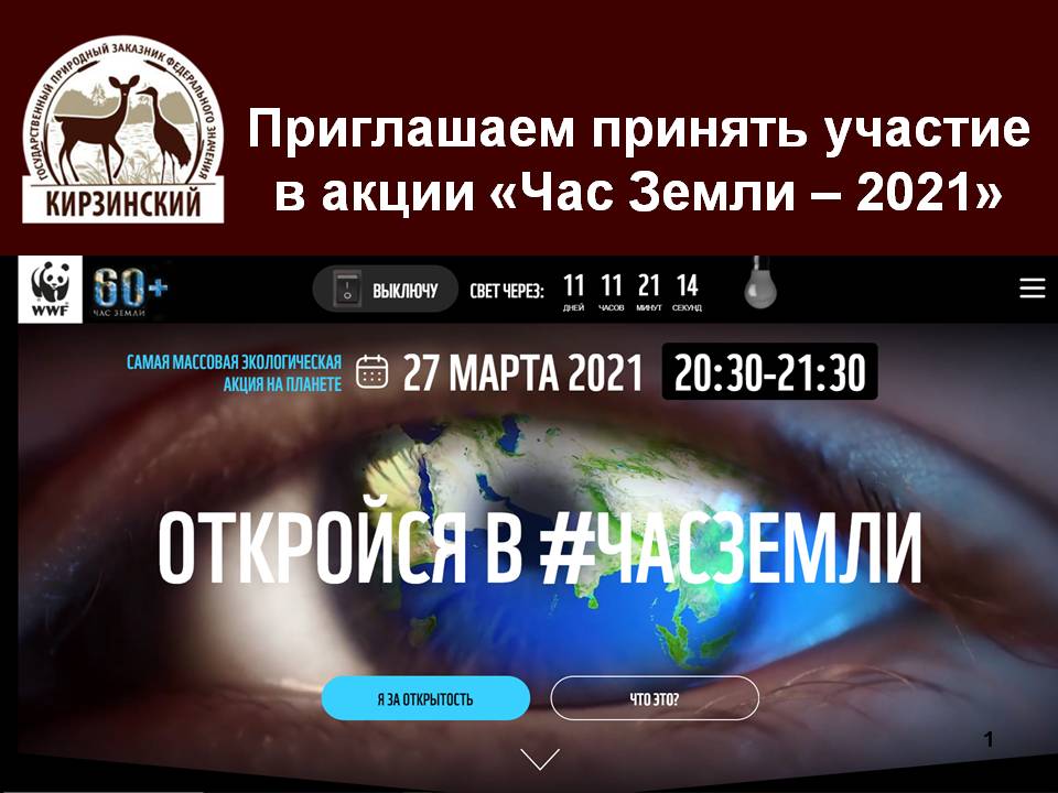 Жителей Хакасии попросили поддержать всемирную акцию «Час Земли-2021»