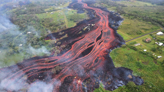 Из-за извержения Килауэа Гавайи увеличились в размерах