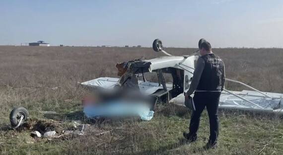 В Брянской области упал украинский самолет