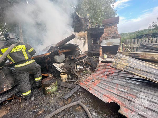 В Саяногорске сгорели две дачи