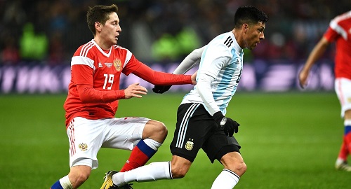 Сборная России по футболу проиграла Аргентине в товарищеском матче