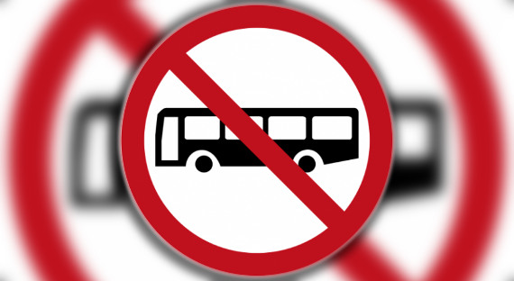 В России введен знак, запрещающий движение автобусов