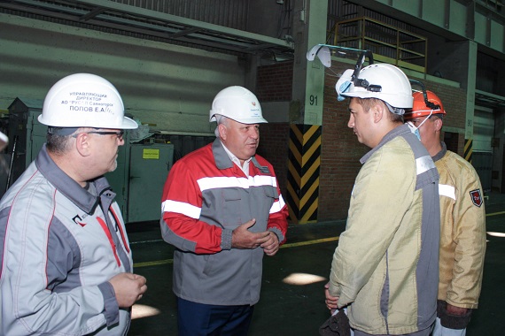 Глава Хакасии оценил работу нового литейного комплекса алюминиевого завода в Саяногорске