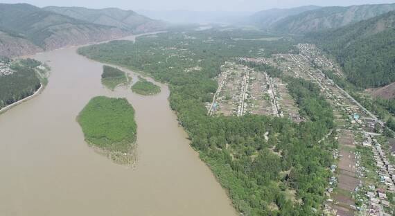 Уровень воды в реке Абакан вырос на 20 сантиметров