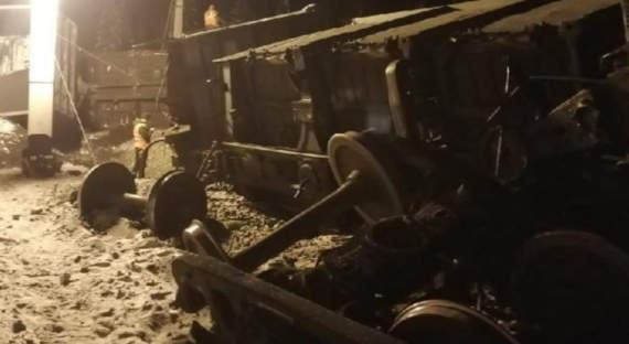В Амурской области под откос ушли 25 вагонов с углем