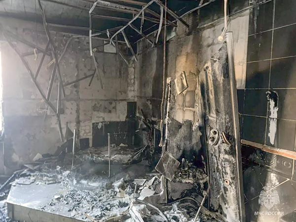 В Абакане загорелась сауна, оборудованная в квартире многоэтажки