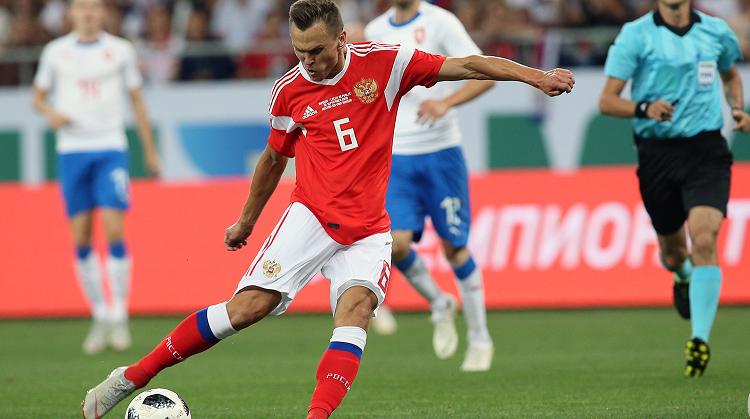 Сборная России по футболу разгромила Чехию