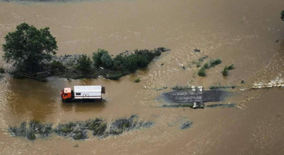 Дожди в Приморском крае привели к подъему уровня воды в реках