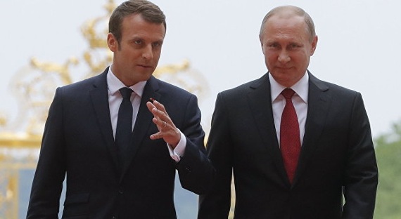 В Версале состоялась встреча Путина и Макрона