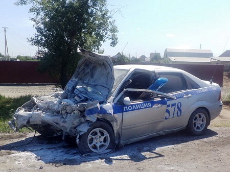 В Абакане водитель пойдет под суд за аварию с патрульным авто