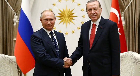 Эрдоган поблагодарил Путина на русском языке