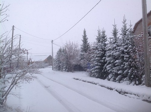 Хакасия попала под снежный удар (ФОТО)