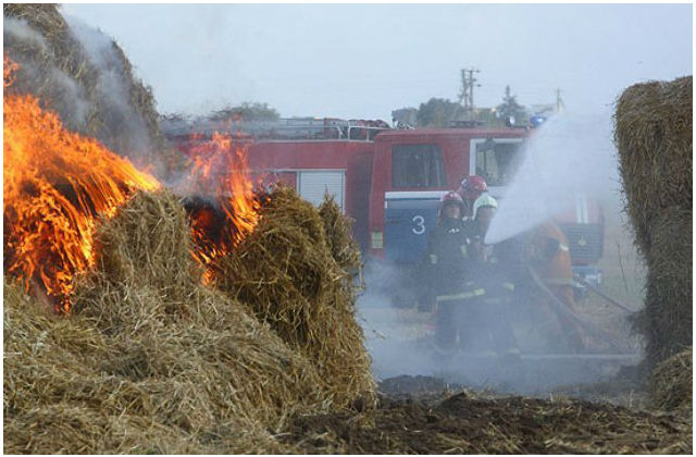 В Хакасии мальчик спалил 10 тонн сена