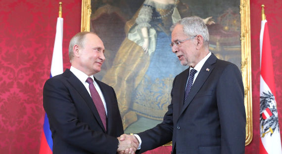 Владимир Путин провел переговоры с президентом Австрии в Сочи