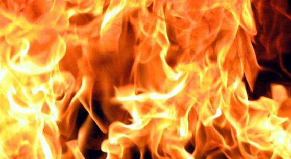 В Аскизе из-за детской шалости произошел крупный пожар