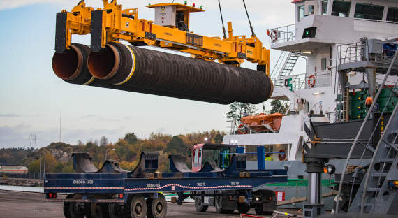 Nord Stream 2 AG сообщил о завершении одной ветки «Северного потока-2»