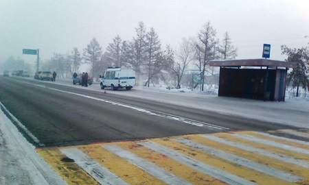 Сегодня в столице Хакасии на дороге погибла женщина