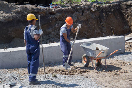 "Мехколонна №8" продолжает строительство домов в селе Сабинка