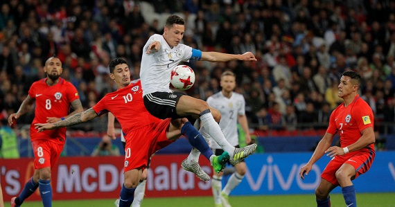 Германия сыграла вничью с Чили на Кубке Конфедераций