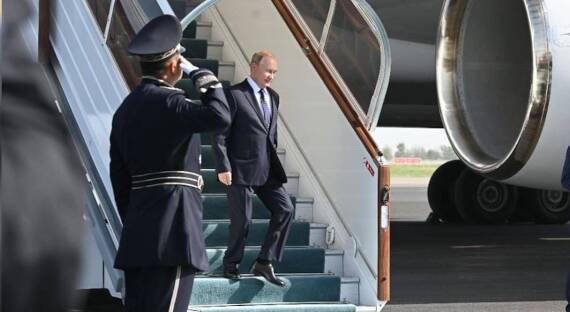 Владимир Путин прибыл с рабочим визитом в Узбекистан