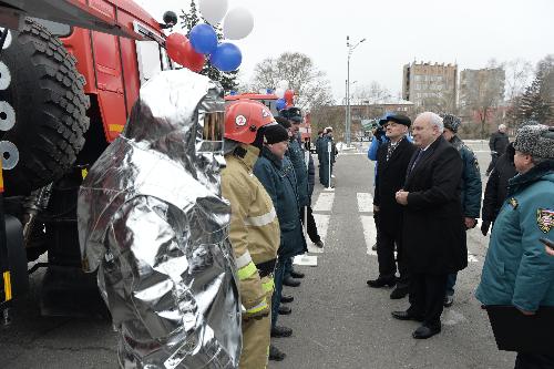 Спасатели Хакасии получили новые пожарные машины