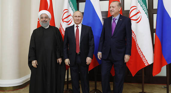 Путин, Роухани и Эрдоган встретились в Сочи