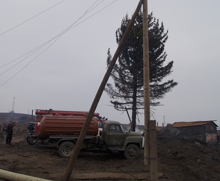 Более половины сгоревших ЛЭП в Хакасии уже восстановлено
