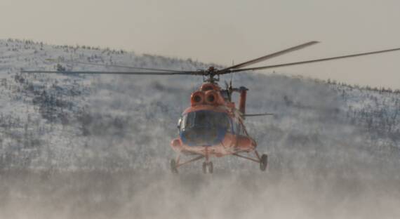 В Магаданской области совершил жесткую посадку вертолет Ми-8