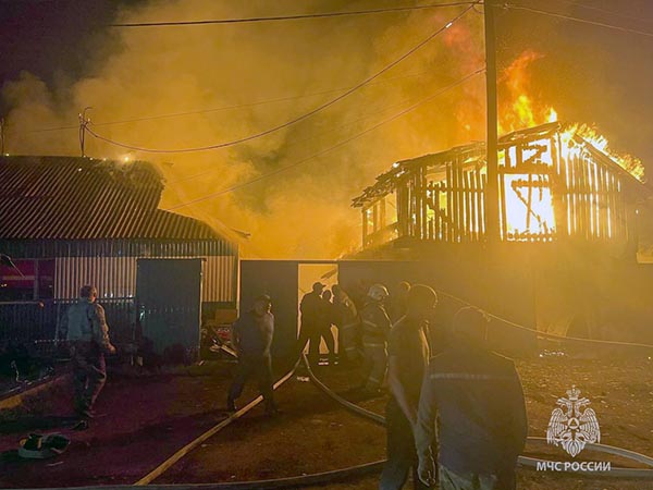 В селе Имек Таштыпского района сгорел дом