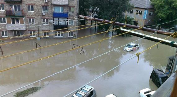 Ливни в Приморье привели к подтоплению более 50 жилых домов