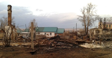 В Хакасии расчищено от завалов более 1000 сгоревших участков