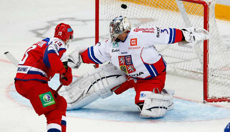 Сборная России по хоккею обыграла Чехию в контрольном матче перед Кубком мира
