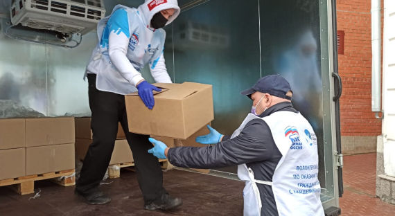 Волонтеры раздадут продукты жителям Калинино и Чапаево