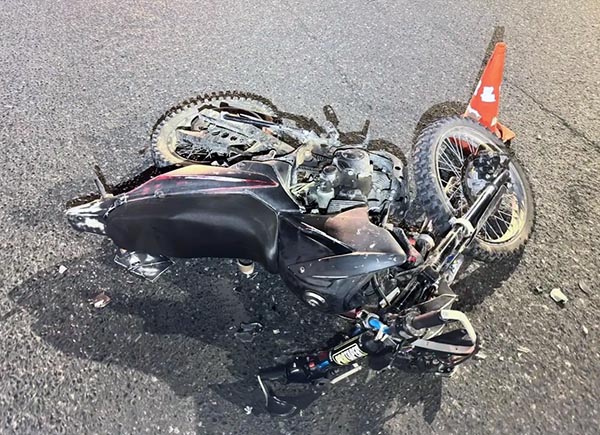 В Абакане автоледи сбила мотоциклиста