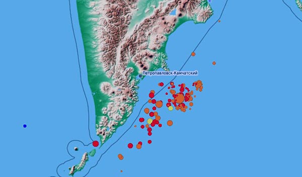 Землетрясение магнитудой 8,7 произошло ночью на Камчатке