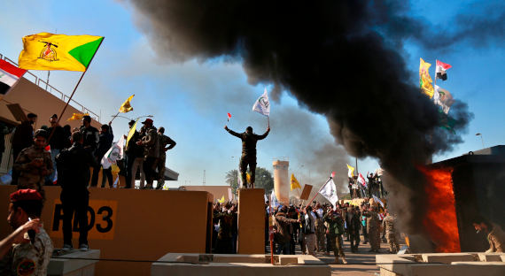 Протесты у посольства США в Багдаде прекратились