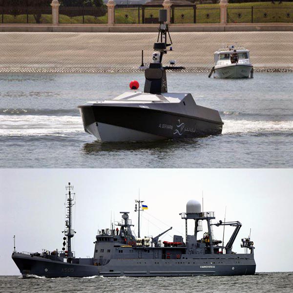 Российский морской дрон уничтожил украинский корабль разведки