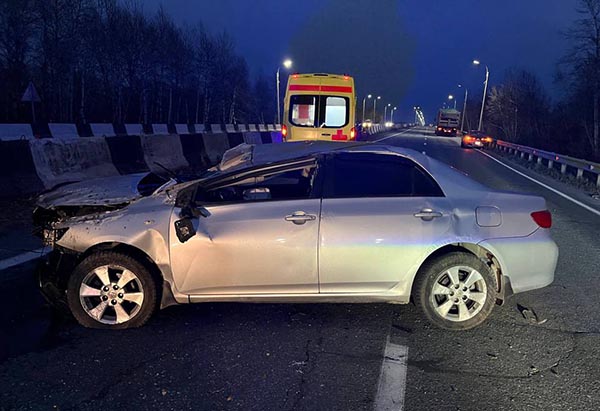 В ДТП на трассе "Енисей" пострадал водитель иномарки