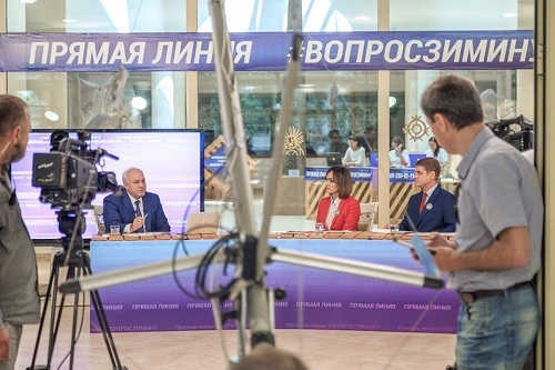 Сегодня Хакасия увидит телеверсию прямой линии Виктора Зимина