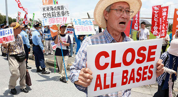 Япония требует от США отменить учения на Окинаве