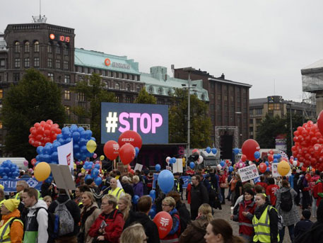В Финляндии началась масштабная забастовка