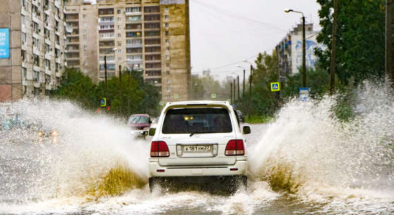 Тайфун «Линлин» подтопил центр Комсомольска-на-Амуре