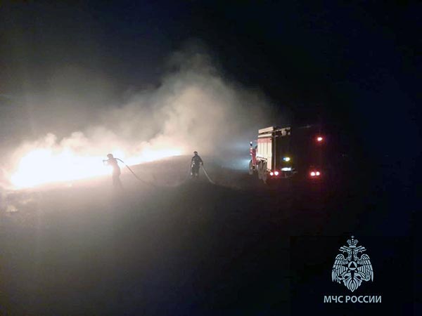 В Хакасии ликвидирован первый в этом сезоне степной пал
