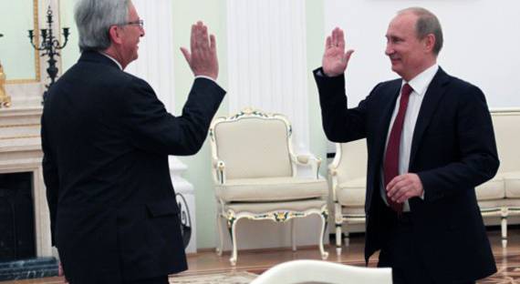 Путин и Юнкер обсудят русско-европейские отношения