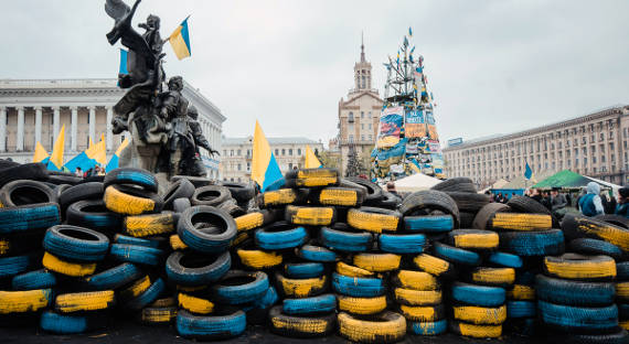 В Киеве прошли столкновения добробатов и силовиков