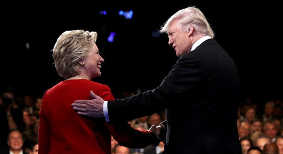 В США состоялись дебаты между Клинтон и Трампом