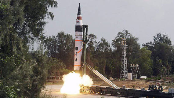 В Индии состоялись испытания ракеты Agni-I