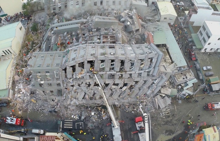 Количество жертв землетрясения на Тайване выросло до 23 человек