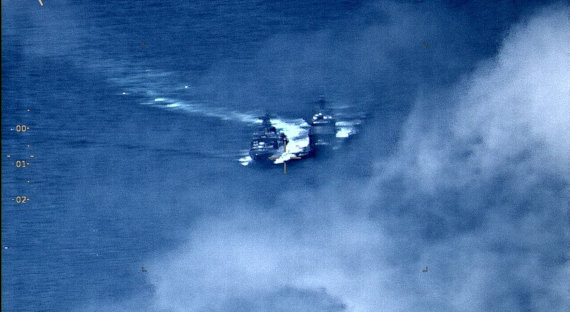 В Сети опубликовано видео с доказательствами провокации со стороны американского корабля Восточно-Китайском море